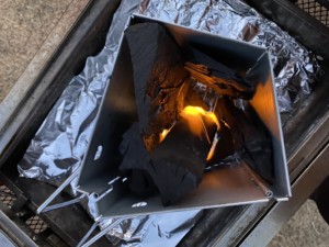 炭起こし器の利用方法