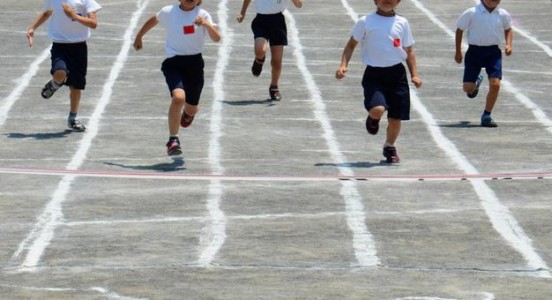 運動会の徒競走