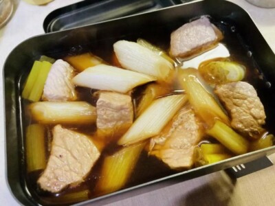 メスティンおつまみ~鶏もも肉ポン酢煮